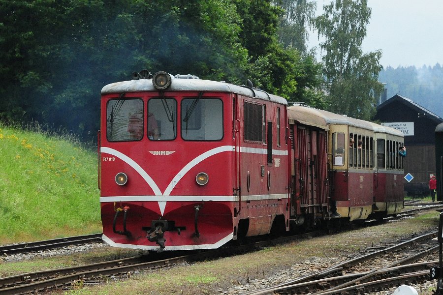 2020.07.19 JHMD T47.018 und T47.005 Jindřichův Hradec - Nová Bystřice (5)